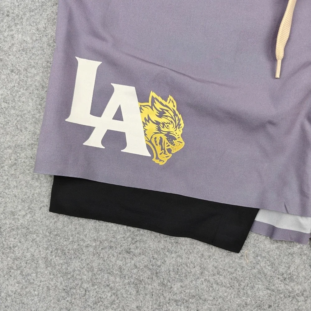 Darc Sport‎ Los Angeles Forever Compression Shorts Mens Medium Purple Lined New